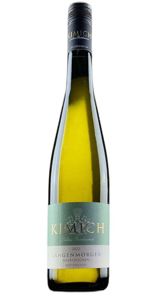 W106978S - 2022 Deidesheimer Langenmorgen Riesling halbtrocken BASF Exklusiv (12 Bottles)